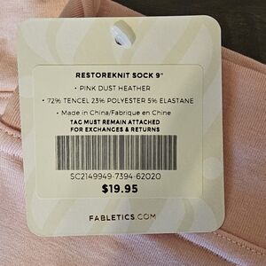 Fabletics Socks Restoreknit 9"